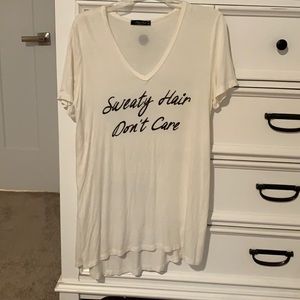 Sweaty Hair Don’t Care shirt medium